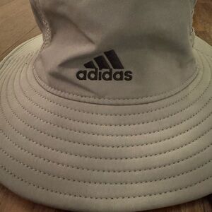 ADIDAS AEROREADY Bucket Boonie Hat Sun Cap Drawstring Grey Adult Size OSFM